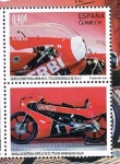 Stamps : Europe : Spain :  Edifil  5012 B Vehículos de Epoca.  " Derbi 80 c/c Mundiales 70 - 72 y Garelli 125 c/c Mundiales 82,