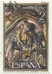 Stamps Spain -  NAVIDAD 1969. NATIVIDAD DEL SEÑOR, RETABLO DE LA CATEDRAL DE GIRONA. EDIFIL 1945