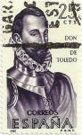 Sellos de Europa - Espa�a -  (180) FORJADORES DE AMÉRICA. FADRIQUE DE TOLEDO, VALOR FACIAL 25 Cts. EDIFIL 1678