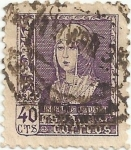 Stamps : Europe : Spain :  ISABEL LA CATÓLICA. VALOR FACIAL 40 Cts. EDIFIL 858