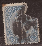 Stamps : Europe : Spain :  Isabel II 4 cuartos 1865
