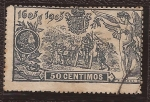 Stamps Europe - Spain -  III Cent Don Quijote 1905 50 cents