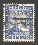 Stamps Germany -  Reich - 367 - Águila alemana y el Rhin