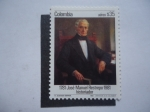 Stamps Colombia -  José Manuel Restrepo - Bicentenario de su nacimiento, 1781 al 1981 - Historiador Colombiano.