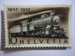 Stamps : Europe : Switzerland :  Helvetia - 1847-1947.