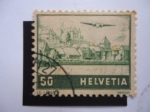 Stamps : Europe : Switzerland :  Hwelvetia - Paisajes. (Yv/42) -1941