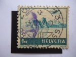 Stamps Switzerland -  Helvetia. Paisaje.