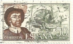 Stamps Spain -  PERSONAJES ESPAÑOLES. JUAN SEBASTIAN ELCANO. EDIFIL 2310