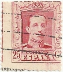 Stamps Europe - Spain -  SERIE ALFONSO XIII TIPO VAQUER. VALOR FACIAL 25 Cts. EDIFIL 317A