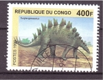 Sellos del Mundo : Africa : Rep�blica_del_Congo : serie- Dinosaurios