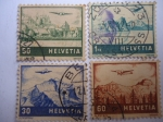 Stamps Switzerland -  Paisaje.