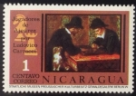 Stamps : America : Nicaragua :  Jugadores de ajedrez