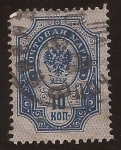 Stamps : Europe : Russia :  Escudo de Armas 1904 10 kopek