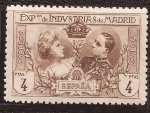Stamps Europe - Spain -  Exposicion de Industrias de Madrid 1907 4 ptas