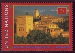 Stamps America - ONU -  ESPAÑA - Alhambra, Generalife y Albaicín, Granada