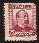 Stamps : Europe : Spain :  Manuel Ruiz Zorrilla 1933 25 centimos