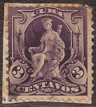 Stamps Cuba -  Estatua 1899 3 centavos