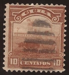 Stamps : America : Cuba :  Plantación caña de azúcar 1899 10 centavos