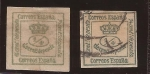 Stamps Europe - Spain -  Corona Real 1877 1/4 céntimo