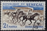 Stamps : Africa : Senegal :  Carreras de caballos