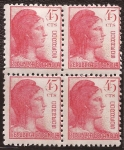 Stamps : Europe : Spain :  Alegoría de la República 1938 45 cents