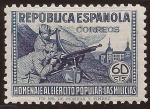Stamps Spain -  Homenaje al Ejército Popular 1938 60 cents