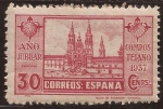 Stamps Spain -  Año Jubilar Compostelano 1937 30 cents
