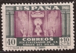 Stamps Spain -  XIX Cent Virgen del Pilar 1940 40+10 cents