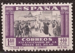 Stamps Spain -  XIX Cent Virgen del Pilar 1940 1,40 pta +40 cents