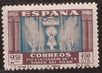Stamps : Europe : Spain :  XIX Cent Virgen del Pilar 1940 2,50 pta + 50 cents