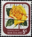 Stamps New Zealand -  Rosa Diamond Jubilee