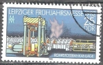 Stamps Germany -  Feria de primavera de Leipzig 1982-DDR.