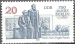 Sellos de Europa - Alemania -  750 años de Berlín, Marx-Engels Foro (DDR).