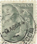 Stamps Spain -  GENERAL FRANCO. TIPO DE 1939. VALOR FACIAL 40 Cts. EDIFIL 925