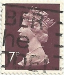 Stamps United Kingdom -  (187) SERIE BÁSICA ISABEL II TIPO MACHIN. VALOR FACIAL 7p. YVERT GB 734a