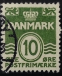 Stamps Denmark -  Diseño olas