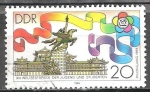 Stamps Germany -  Phjongjang 1989 XIII.  Festival Mundial de la Juventud y los Estudiantes,DDR.