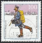 Stamps Germany -  1596 - Día del Sello, Cartero