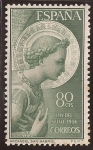 Stamps : Europe : Spain :  Arcángel San Gabriel 1956 80 cents