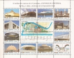Stamps Spain -  Expo Universal Sevilla 92 - Minipliego 12 sellos 27 ptas