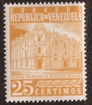 Sellos de America - Venezuela -  Oficina Principal de Correos de Caracas 1960 0,25 Bolívares