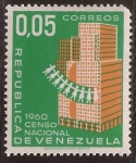 Stamps : America : Venezuela :  Censo Nacional 1960 0,05 Bolívares