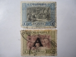 Stamps Colombia -  Proclamación de la Independencia.