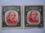Stamps Colombia -  Don Manuel Ancizar - Comisión Corográfica 1850-1950