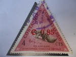 Stamps : America : Costa_Rica :  Oso Hormiguero - Myrmecophaga Tridactyla centralis.