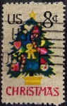 Stamps United States -  Árbol de Navidad bordado 