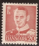 Stamps : Europe : Denmark :  Frederik IX  1949 20 ore danés