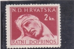 Stamps Croatia -  herido de guerra