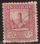 Sellos del Mundo : Europa : Andorra : Santa Coloma  1934  25 cents