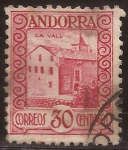 Sellos de Europa - Andorra -  La Vall  1934  30 cents